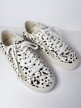 Madewell Sidewalk Low-Top Sneakers Spatter Calf Hair Women’s 8